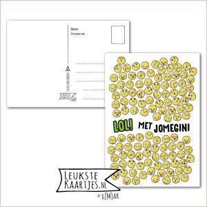 Kaart Op Kamp -> JoMeGiNi - Thuisblijvers No: 66 /5-11 (LOL! Met JoMeGiNi - Kleine Smilies/smileys opgepropt)