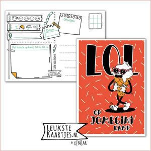 Kaart Op Kamp -> JoMeGiNi No: 125 /10-5 (LOL op JoMeGiNi Kamp - IJsje dat hartje maakt met handen)