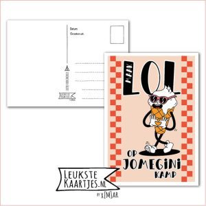 Kaart Op Kamp -> JoMeGiNi - Thuisblijvers No: 76 /6-9 (Maak LOL op JoMeGiNi kamp - IJsje dat hartje maakt)