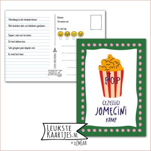 Kaart Op Kamp -> JoMeGiNi No: 155 /13-8 (Gezellig! JoMeGiNi kamp - Top Popcorn)