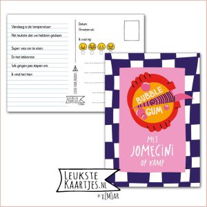 Kaart Op Kamp -> JoMeGiNi No: 156 /13-9 (Met JoMeGiNi op kamp - Bubble Gum)