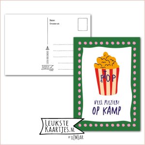 Kaart Op Kamp -> Thuisblijvers No: 74 /6 (Veel plezier op kamp β Top Popcorn)